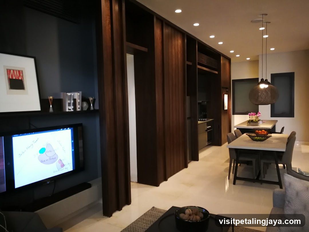 Modern Interior Living and Dining Space