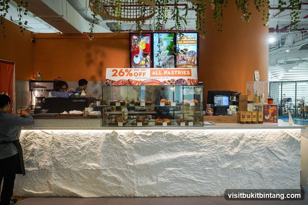 Pastry Display and Coffee Counter