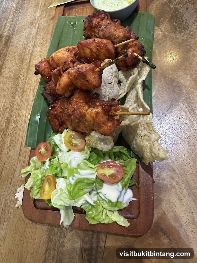 Chicken Skewers with Salad
