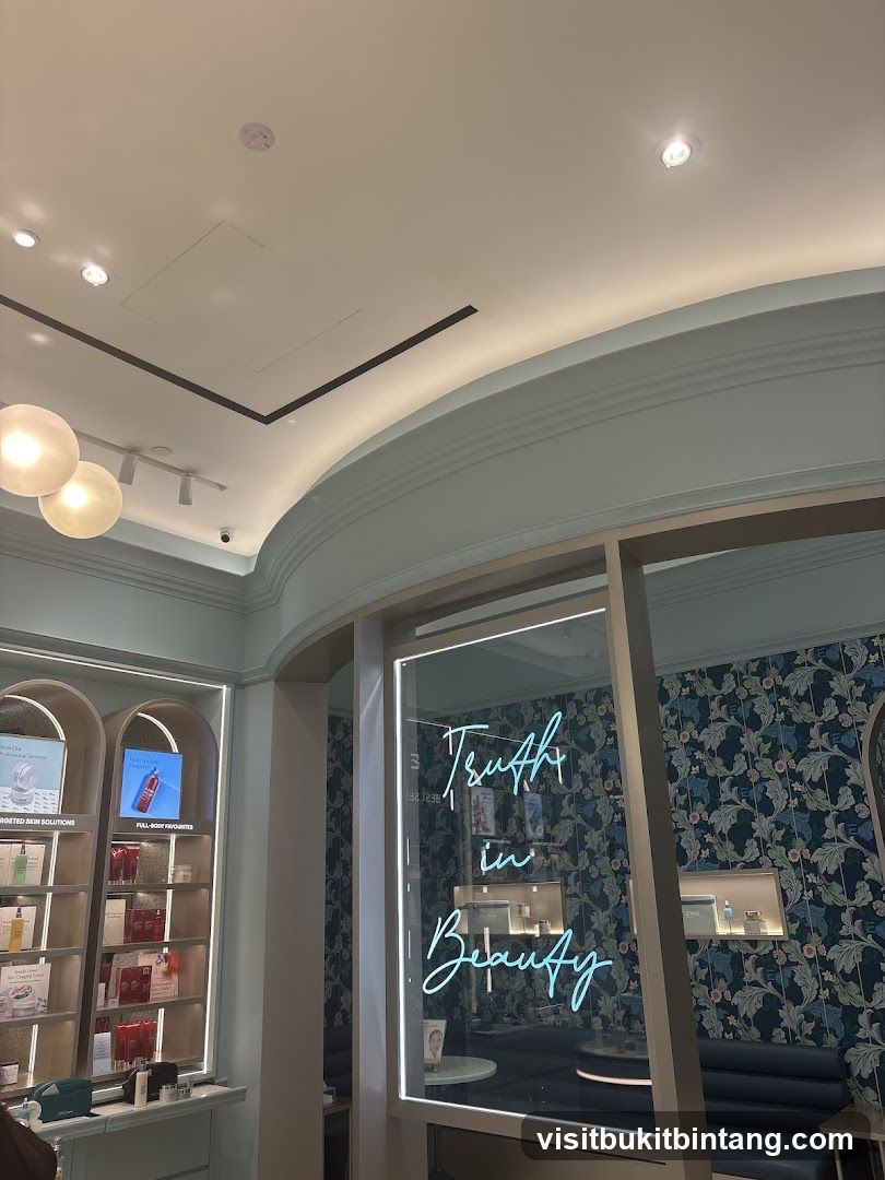 Interior of a beauty store
