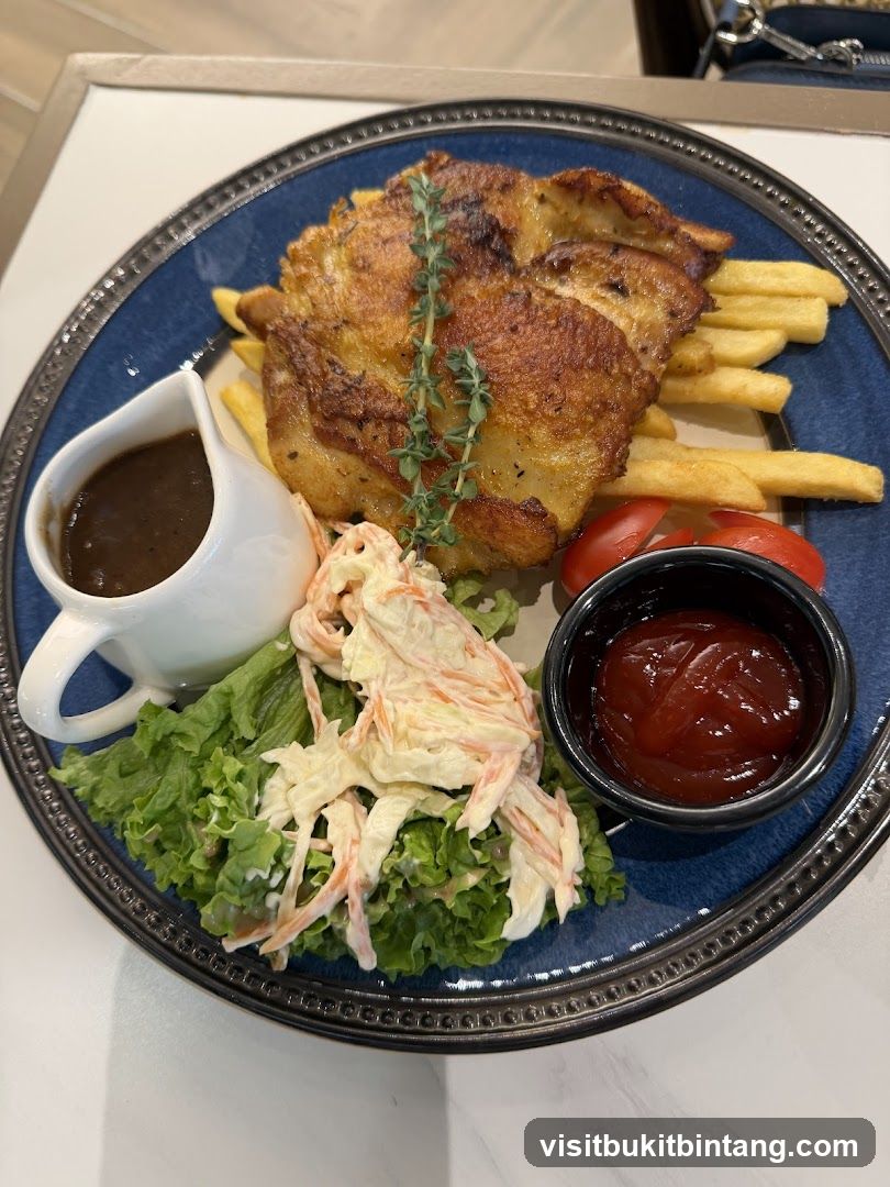 Grilled Chicken with Fries and Salad