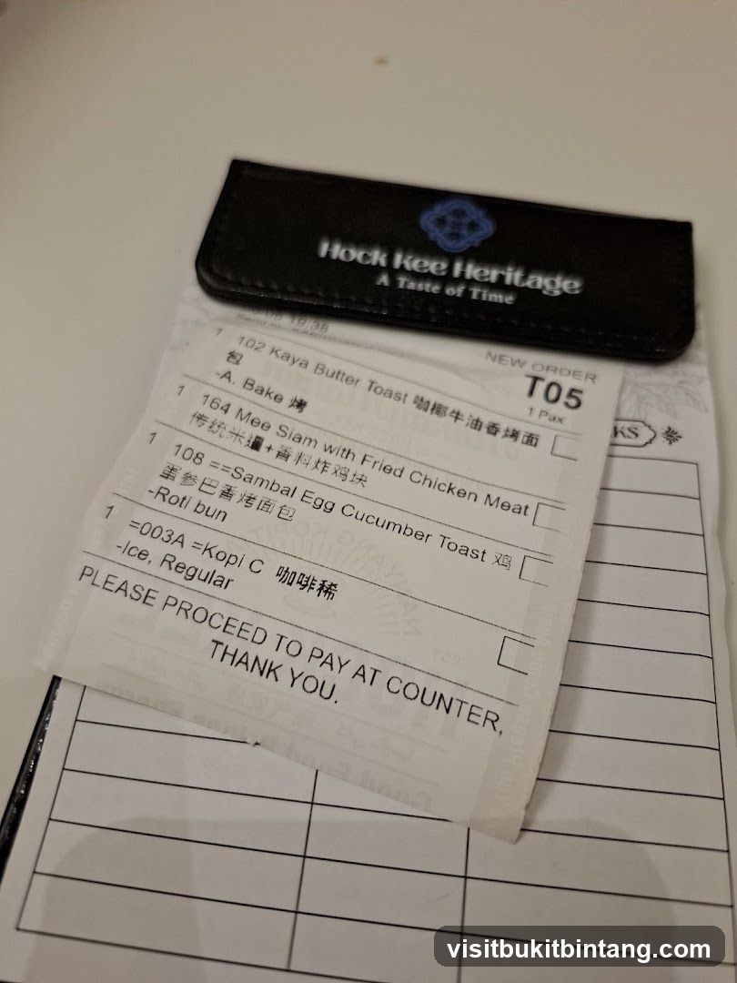 Restaurant Order Slip