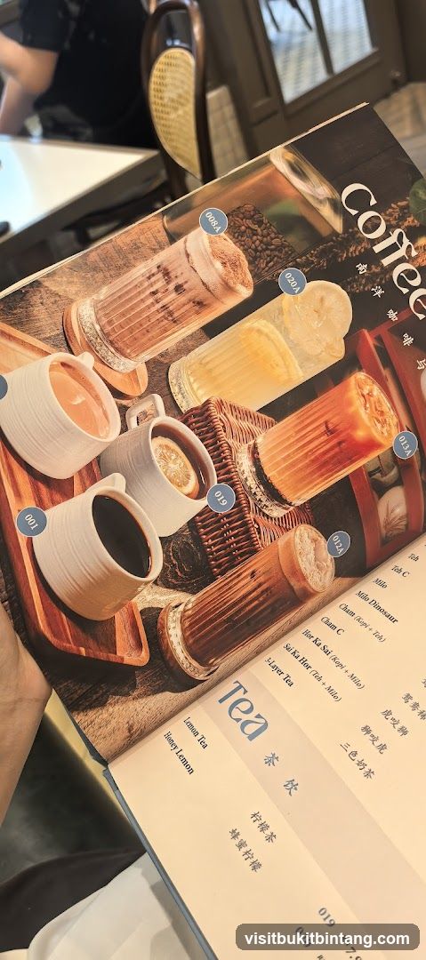 Coffee and Tea Menu