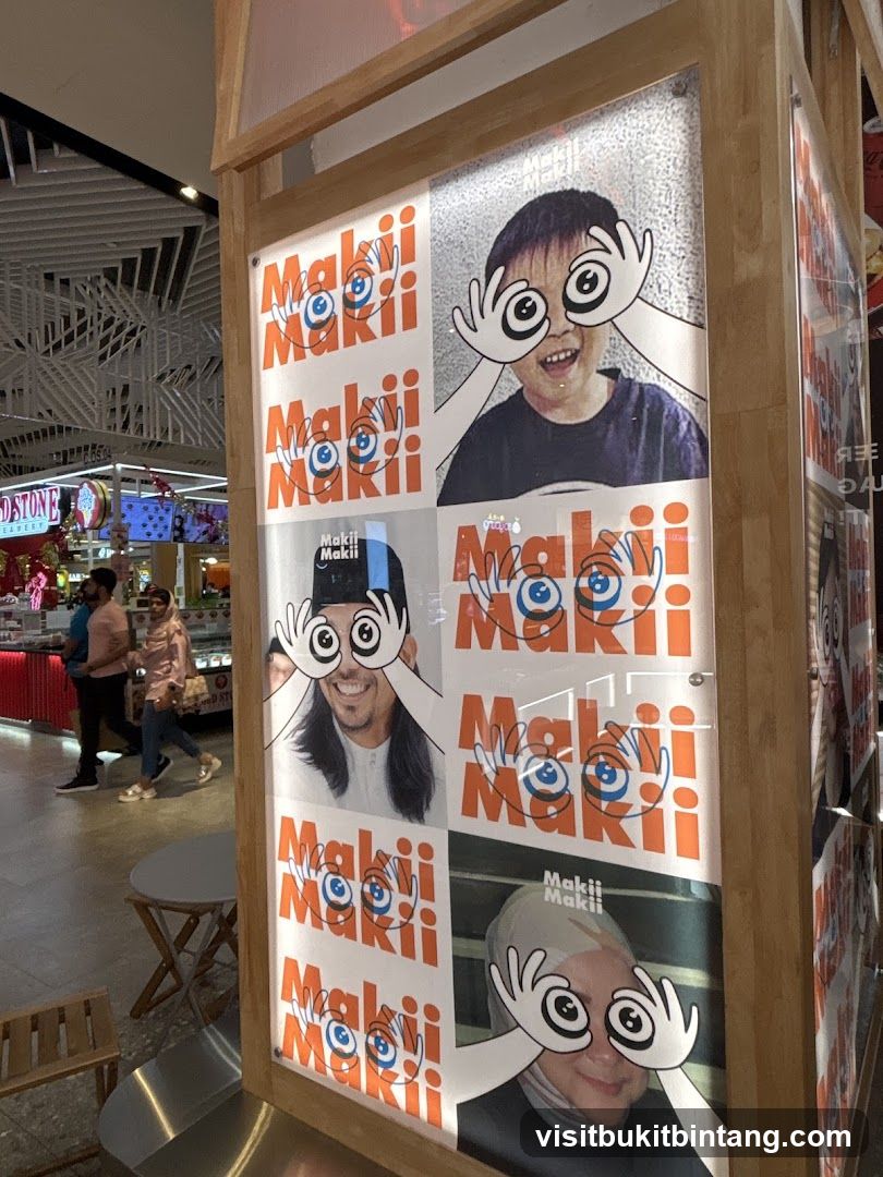 Promotional posters with brand logo