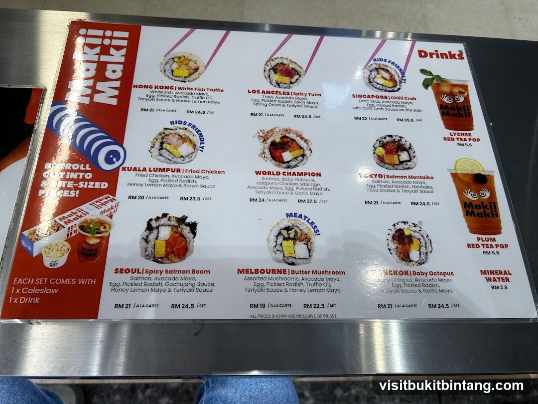 Maki Maki Menu