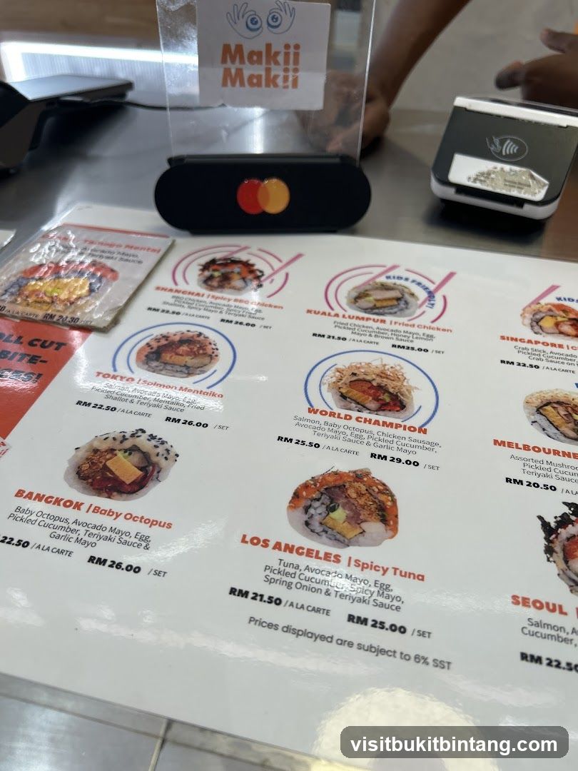 Maki Maki Menu