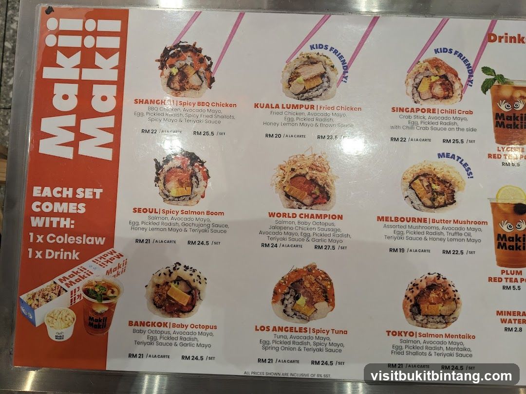 Makii Makii Menu