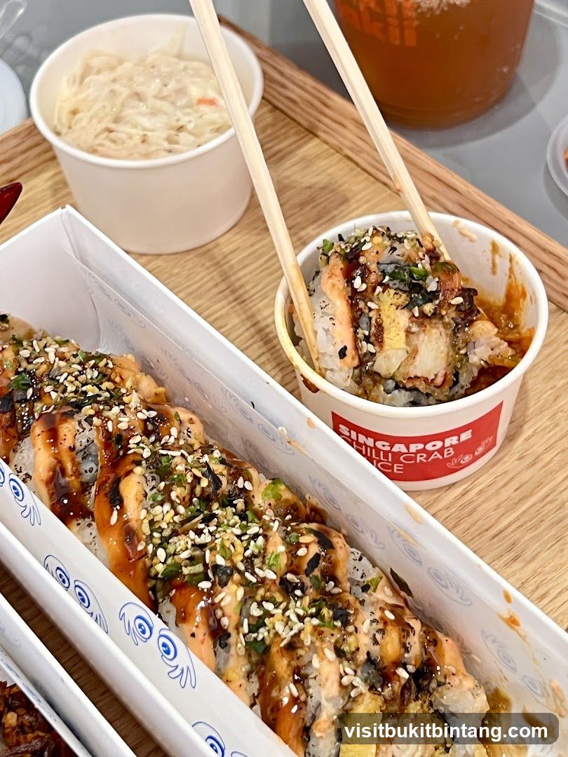 Sushi Rolls and Side Dish