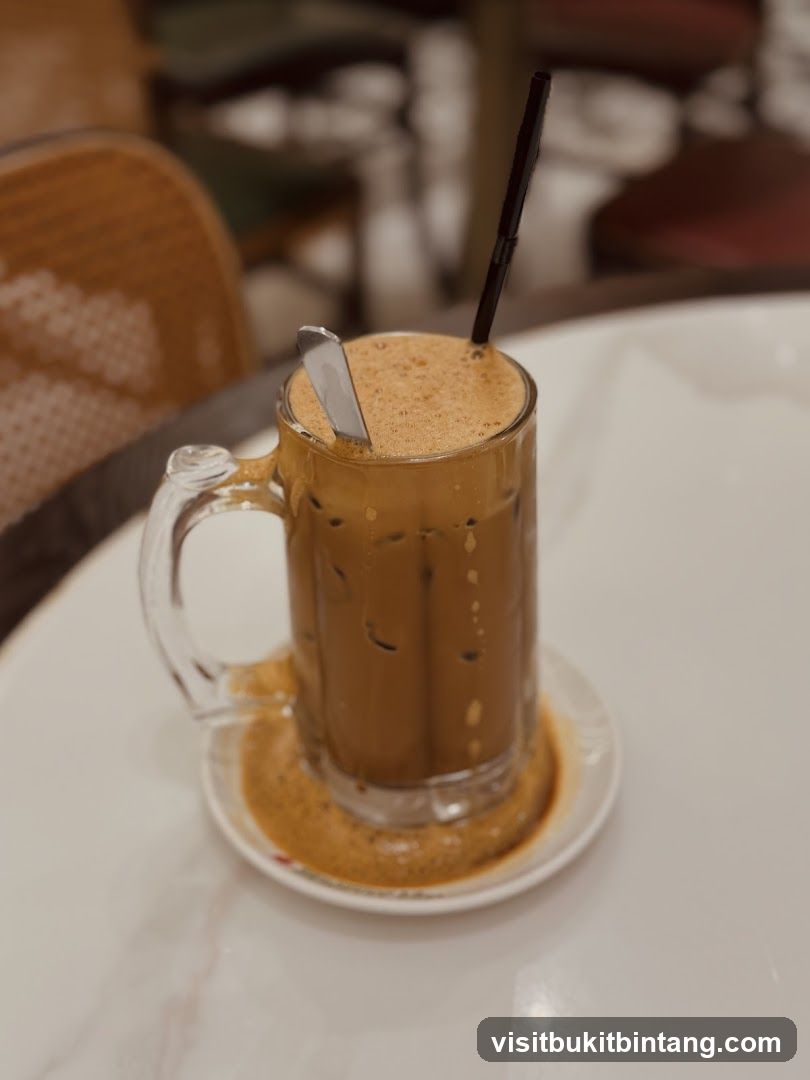 Iced Coffee with Foam