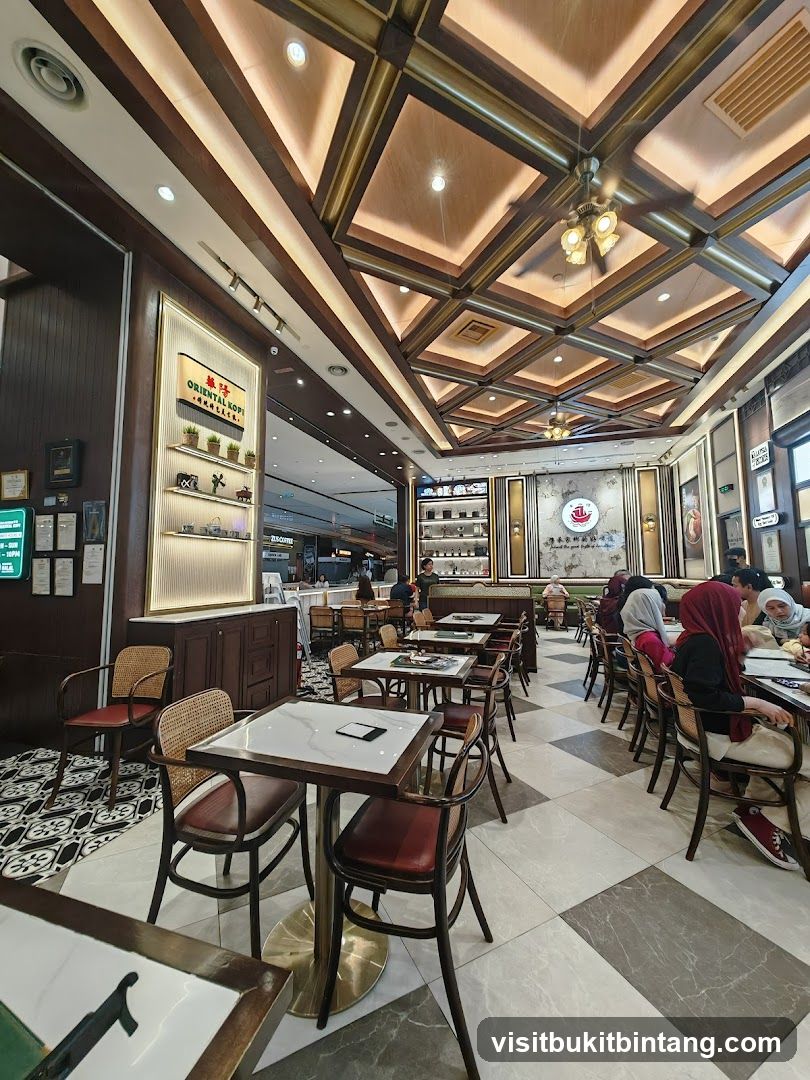Interior of a cafe