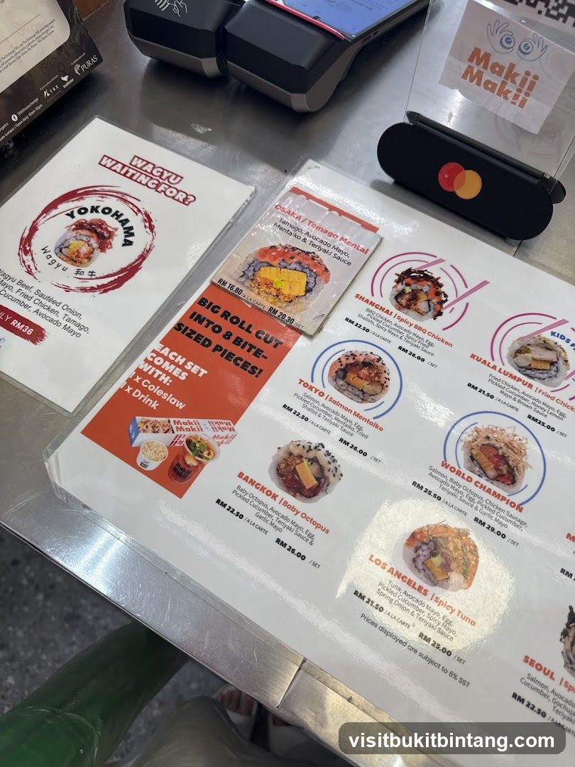 Makii Makii Menu