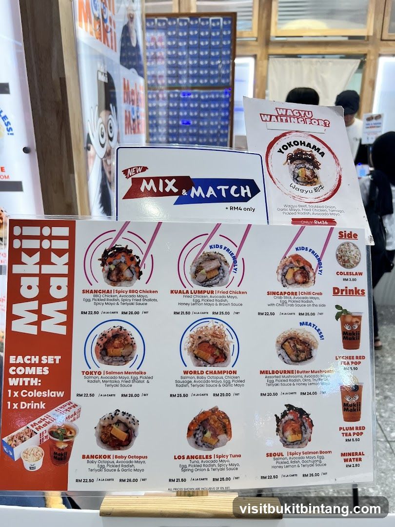 Maki Maki Menu
