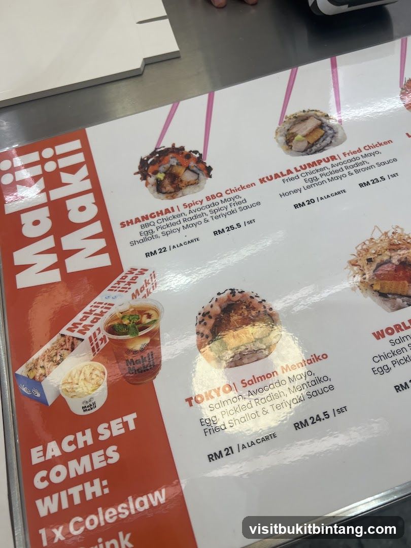 Maki Maki Menu
