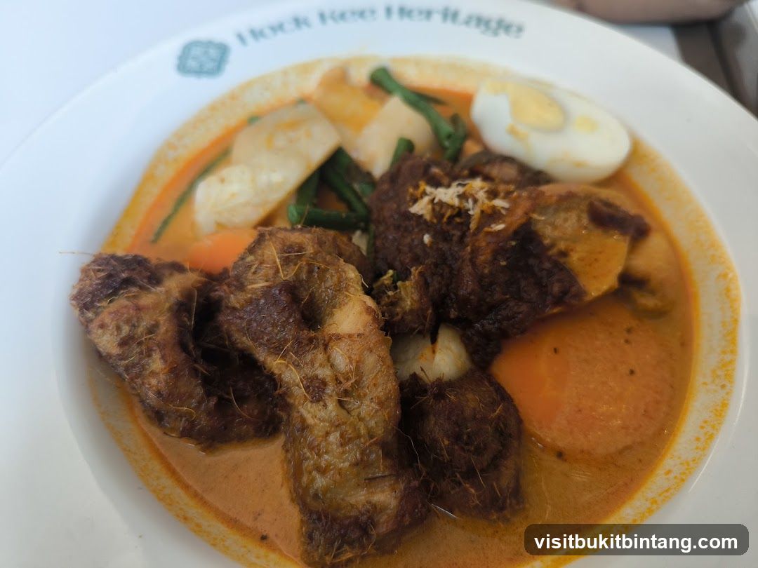 Curry dish with meat and vegetables