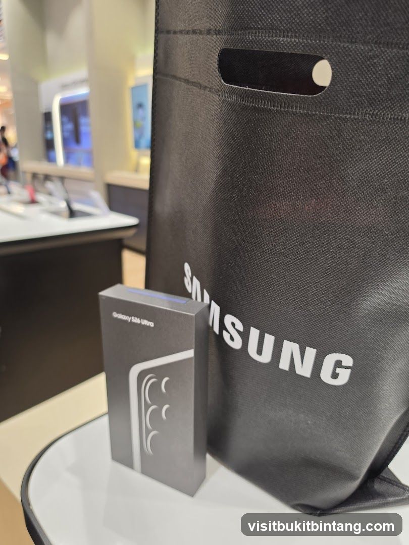 Samsung Galaxy S26 Ultra Box and Bag