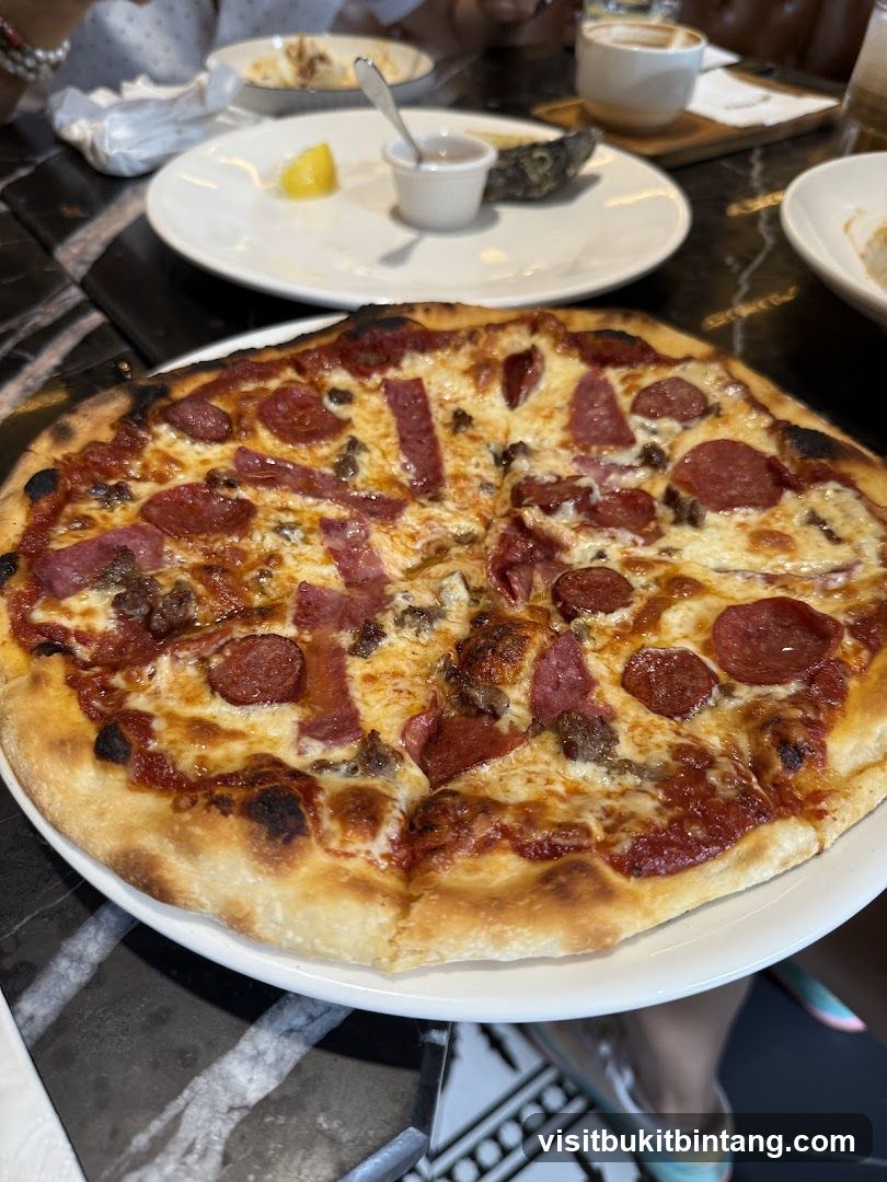 Pizza with Pepperoni and Sausage