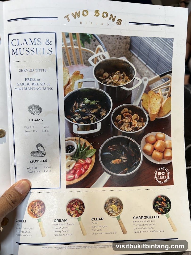 TWO SONS BISTRO CLAMS & MUSSELS