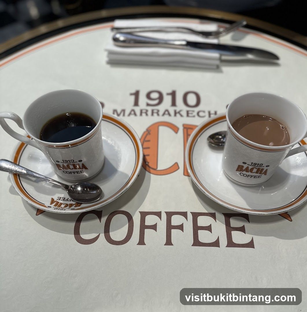 Two cups of coffee on a table