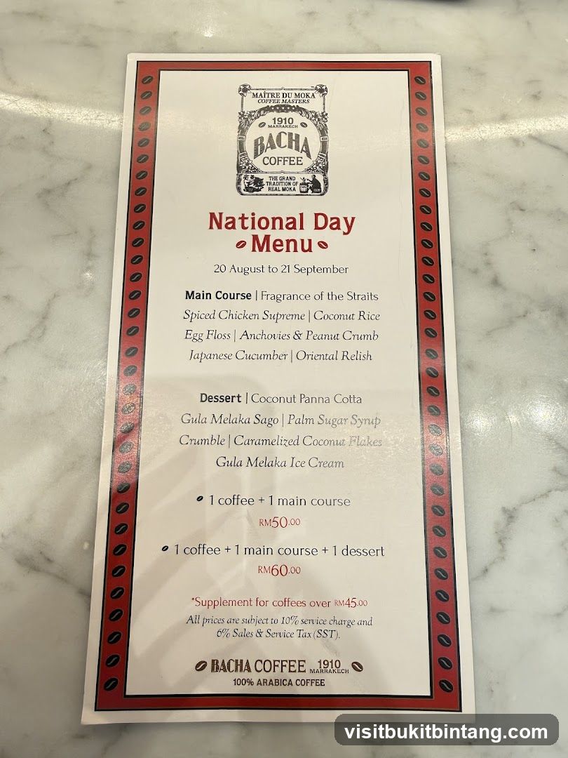National Day Menu