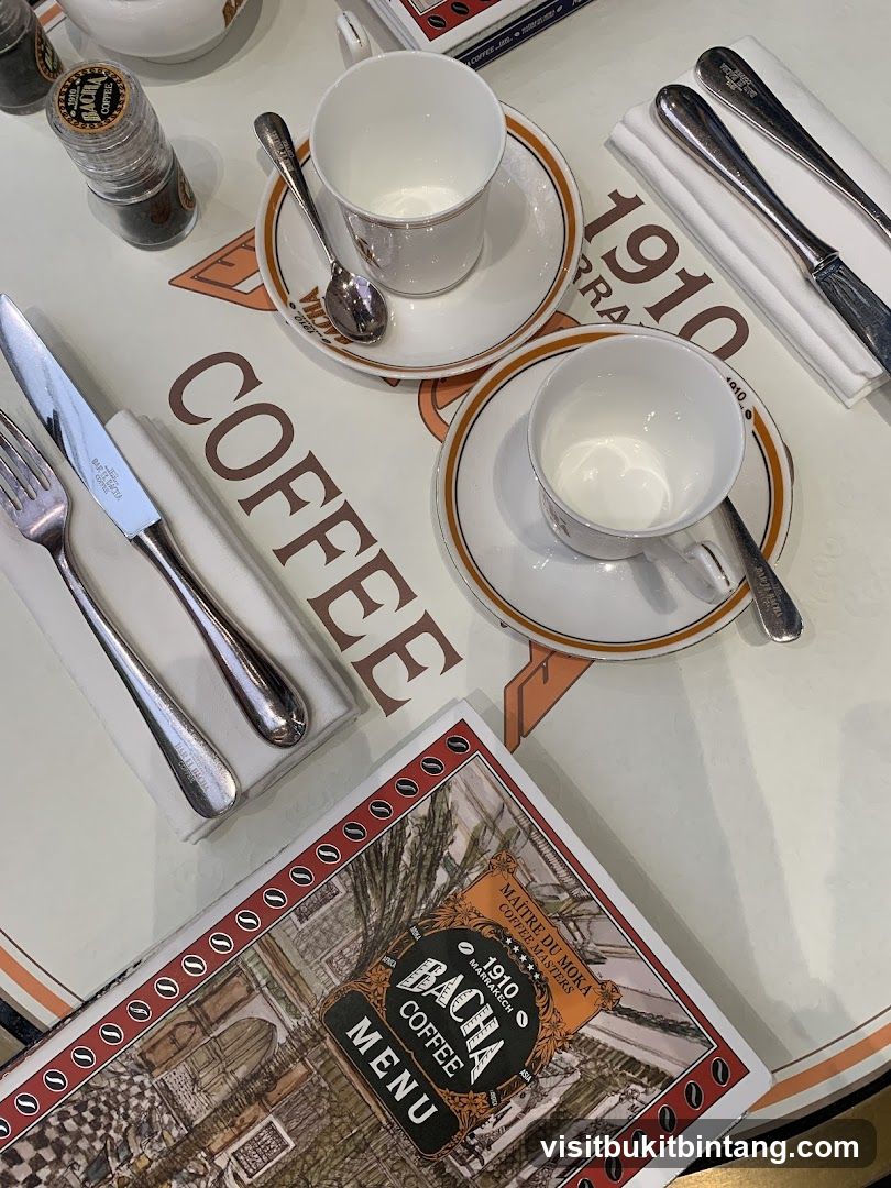 Table Setting with Coffee Menu