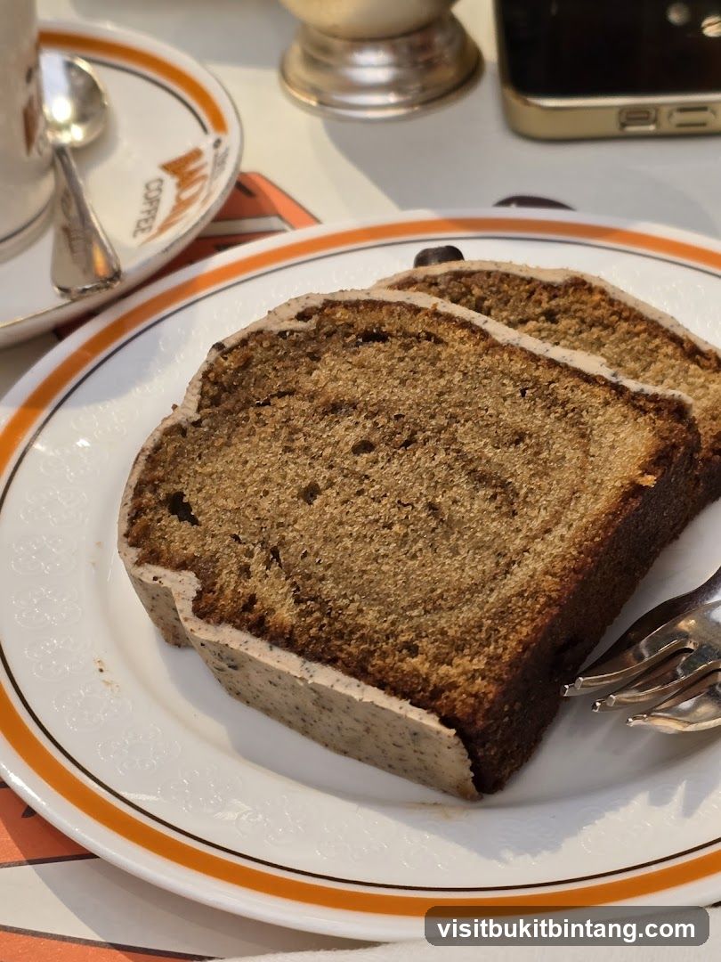 Slices of cake on a plate