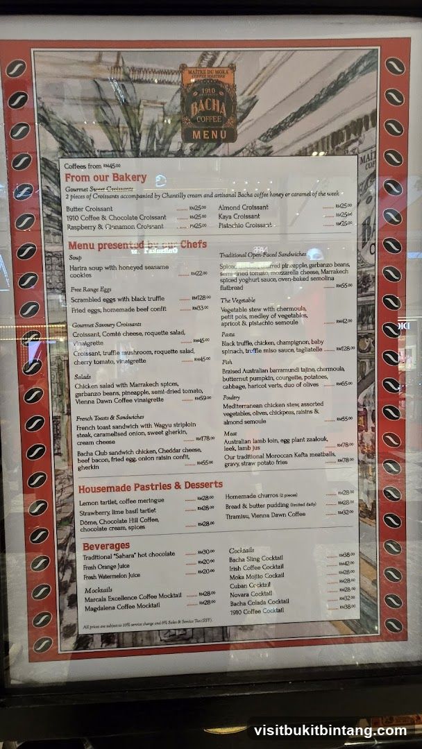 Bacha Coffee Menu