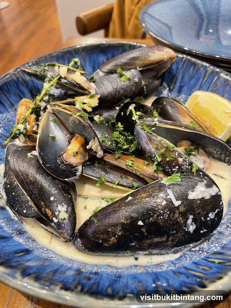 Mussels in Cream Sauce