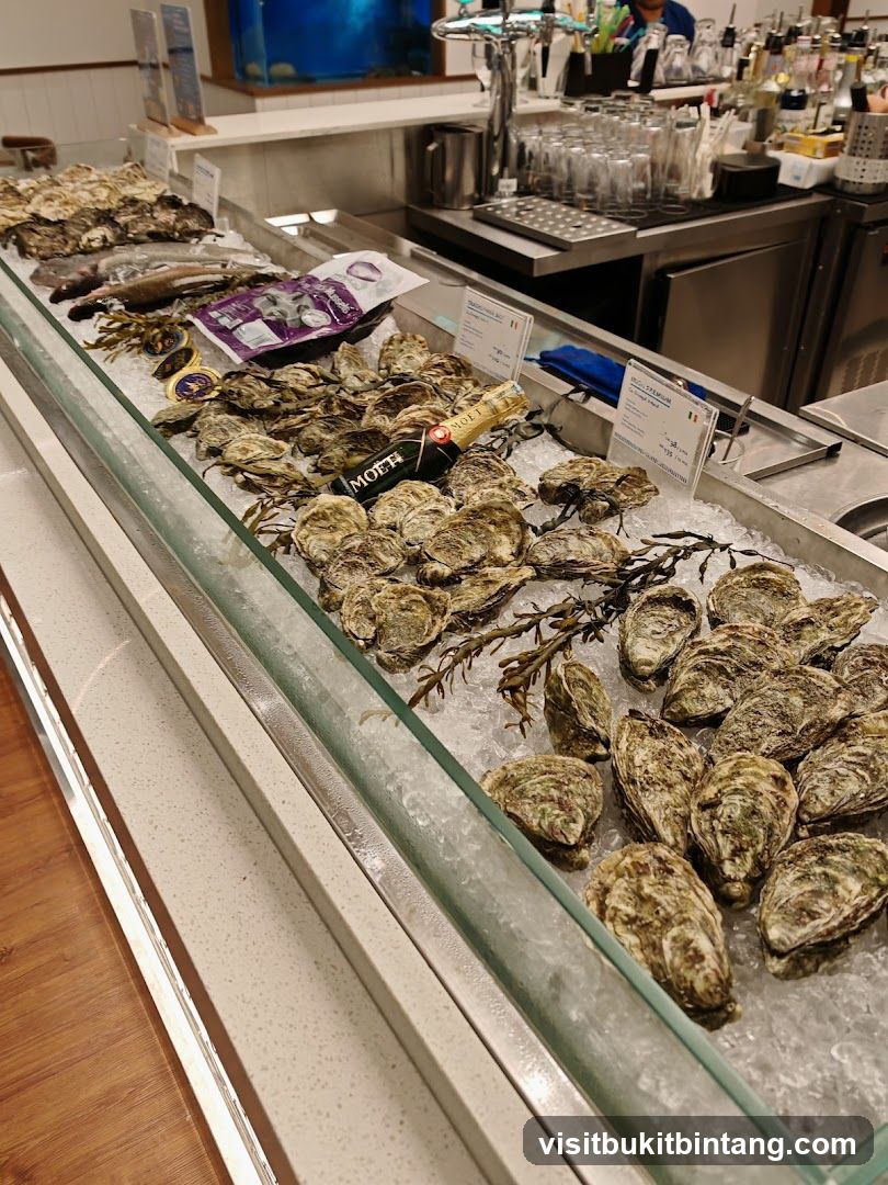 Oysters and Seafood Display