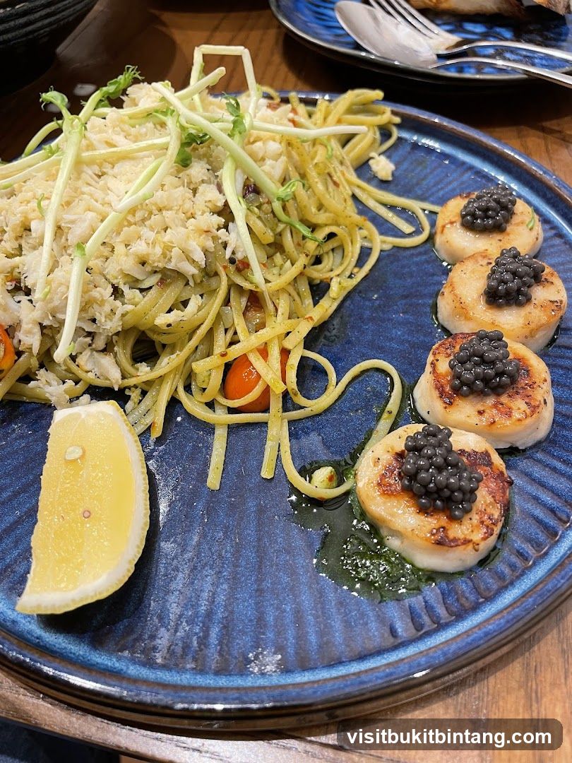 Scallops and Pasta