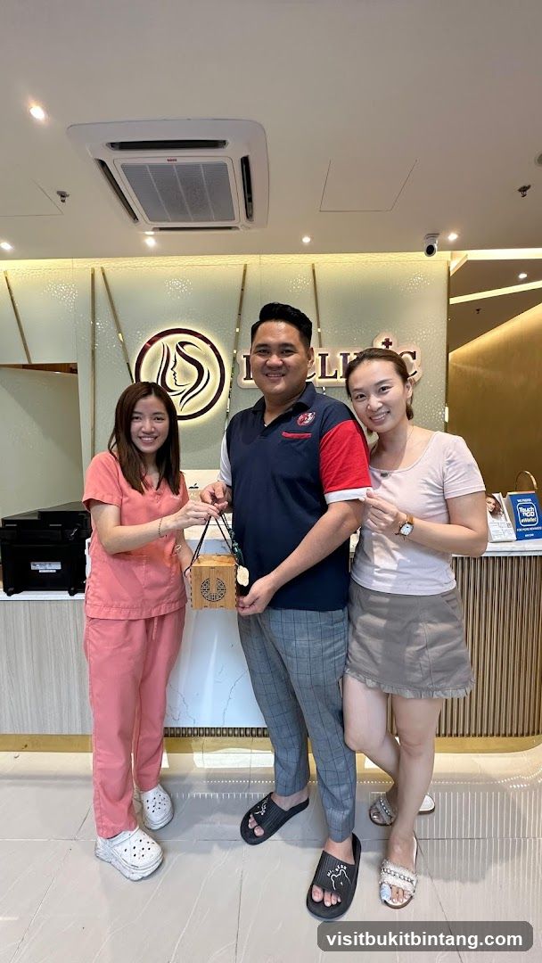 People posing in a clinic