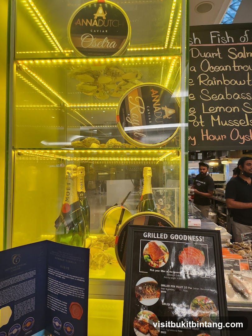 Fish and Caviar Display