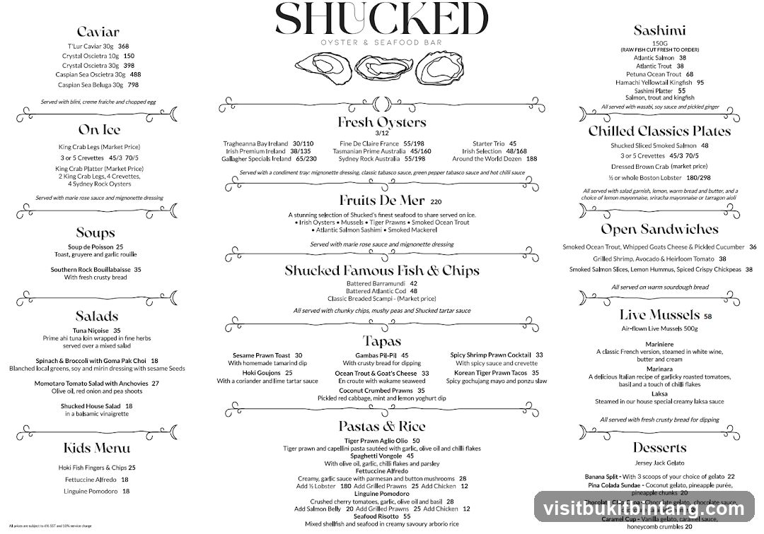 SHUCKED OYSTER & SEAFOOD BAR