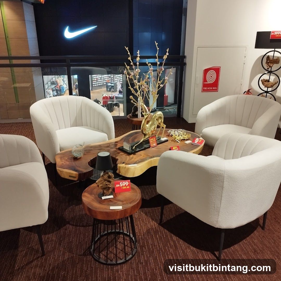 Living Room Display with Nike Logo