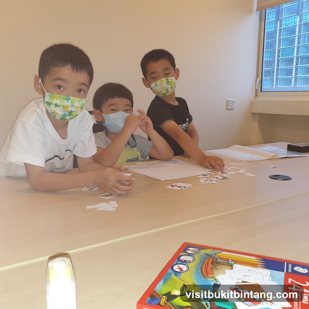 Children doing an activity