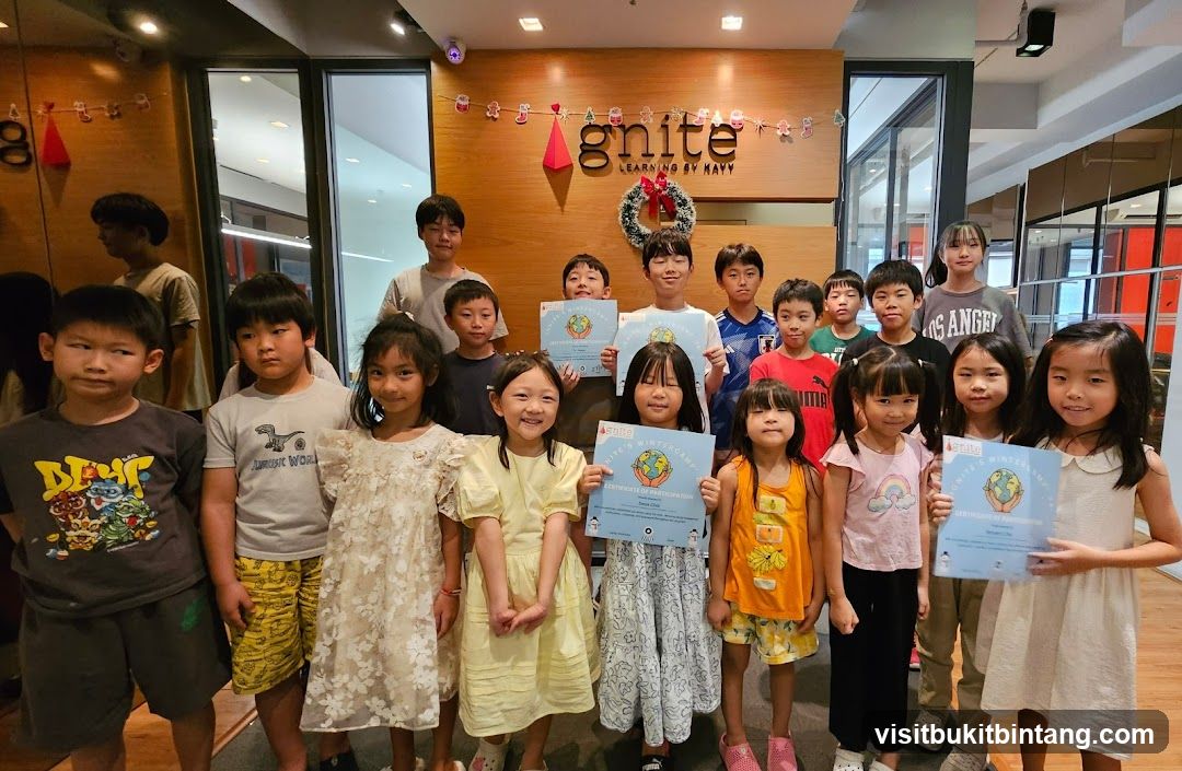 Children holding certificates