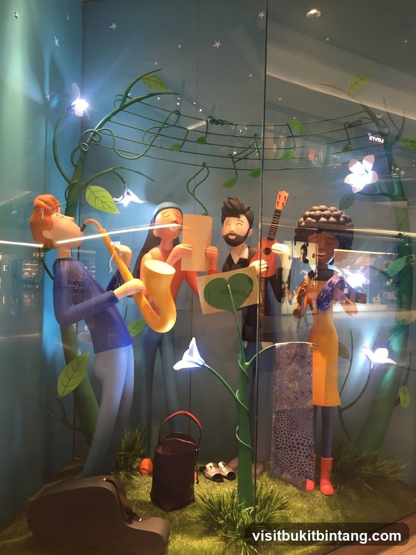 Window Display of Musical Figures