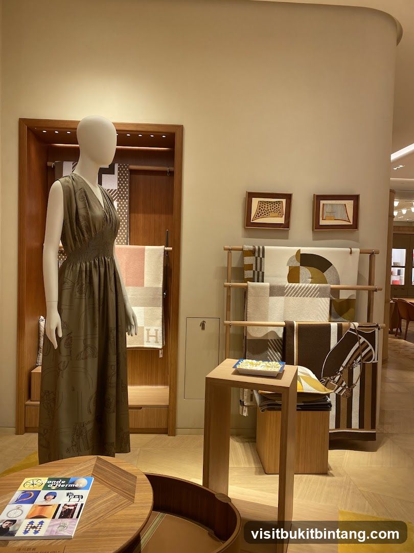Store Display with Mannequin and Textiles