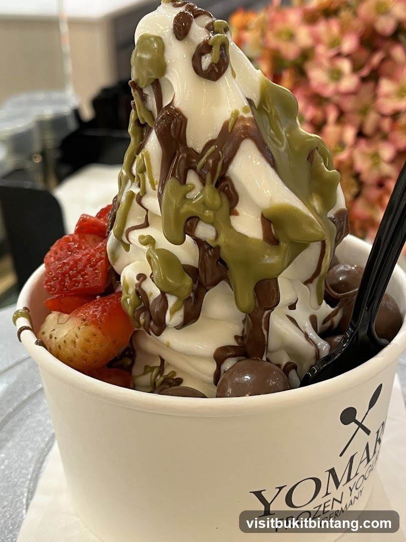 Frozen Yogurt with Toppings