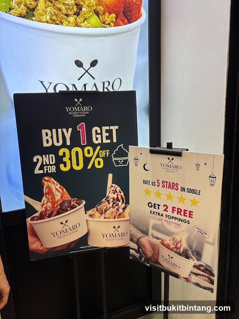 Yomaro Frozen Yogurt Promotions