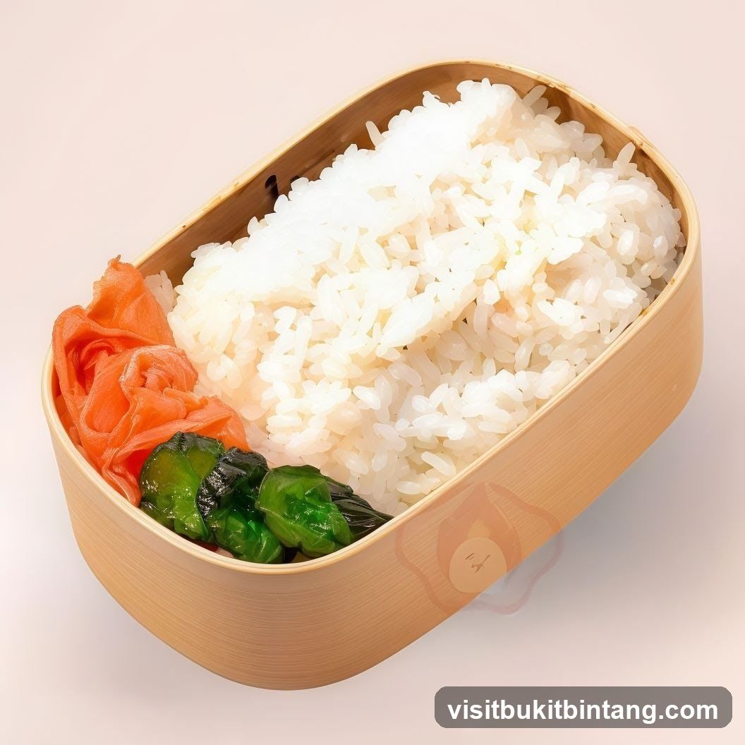Bento Box with Rice and Pickles