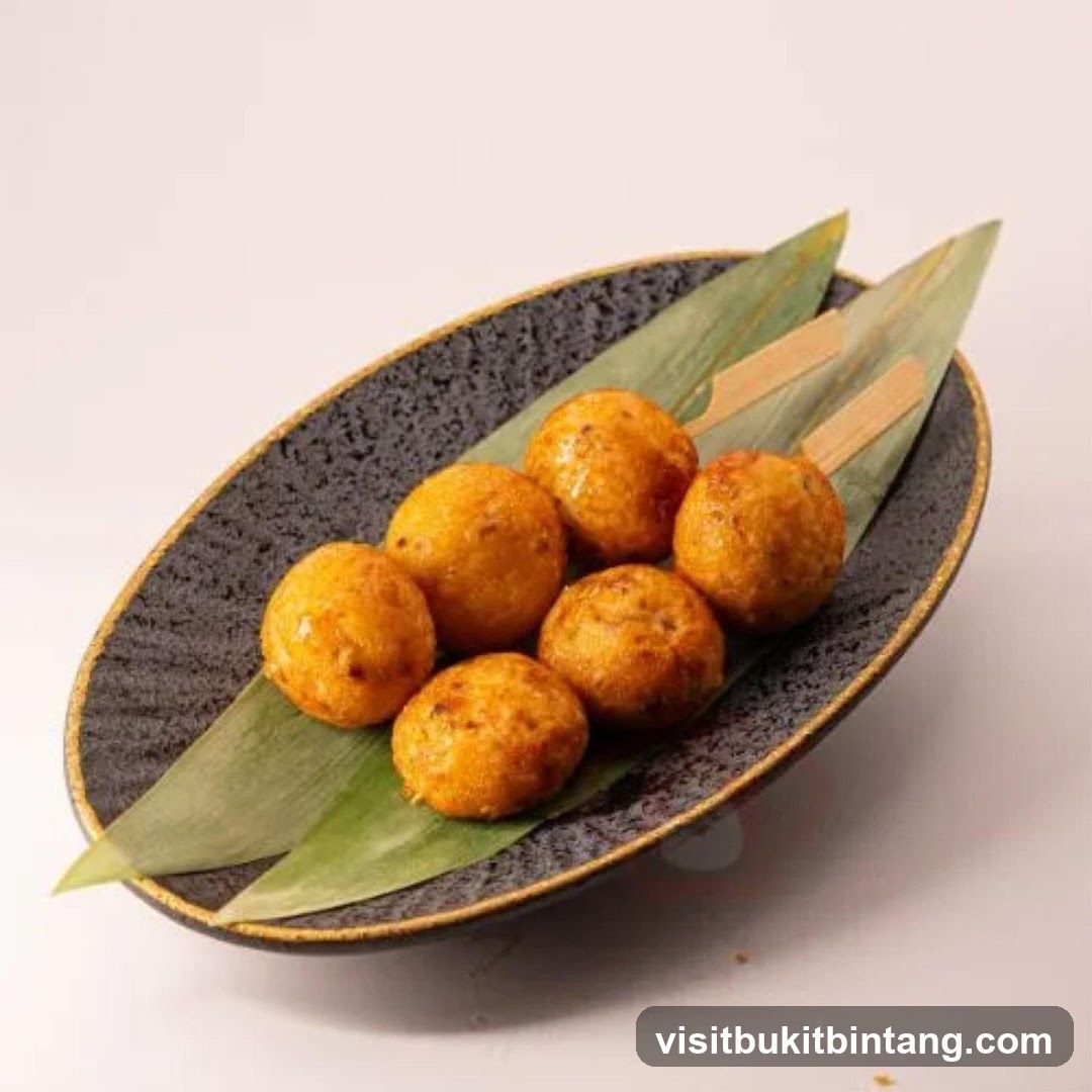 Fried Balls on a Plate