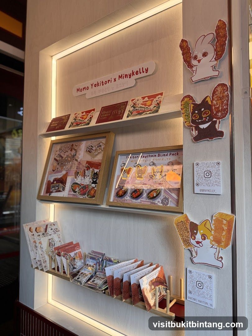 Momo Yakitori x Minykelly Merchandise Display