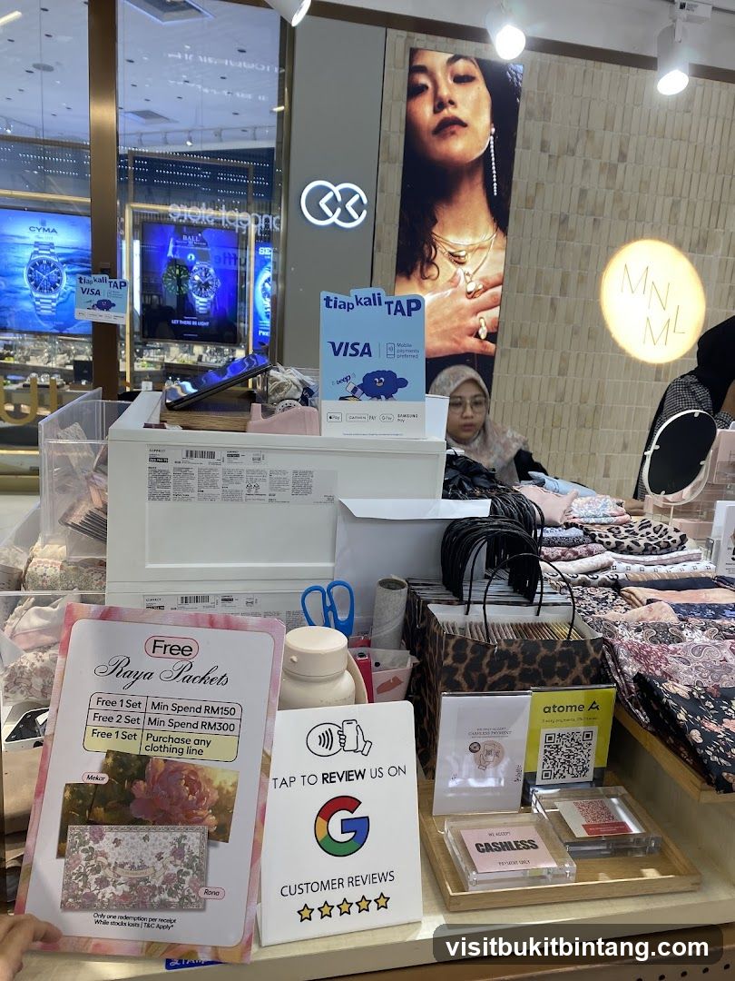 Store display with promotional materials