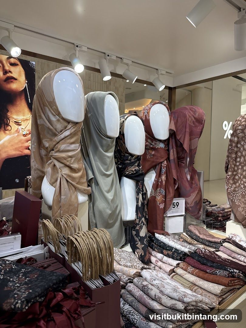 Mannequins Displaying Scarves