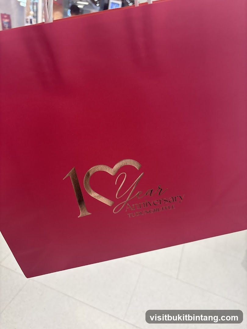 Shopping Bag with Anniversary Logo