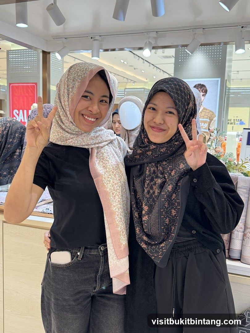 Two Women Posing in a Store
