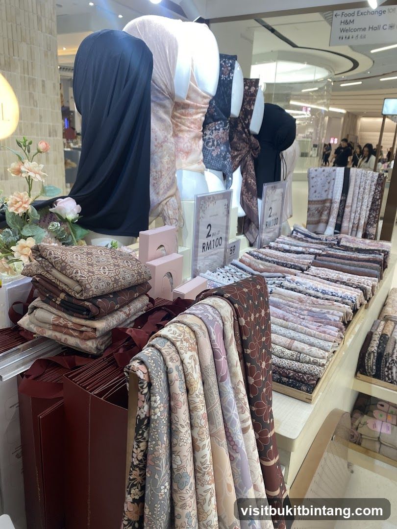 Display of Scarves and Hijabs