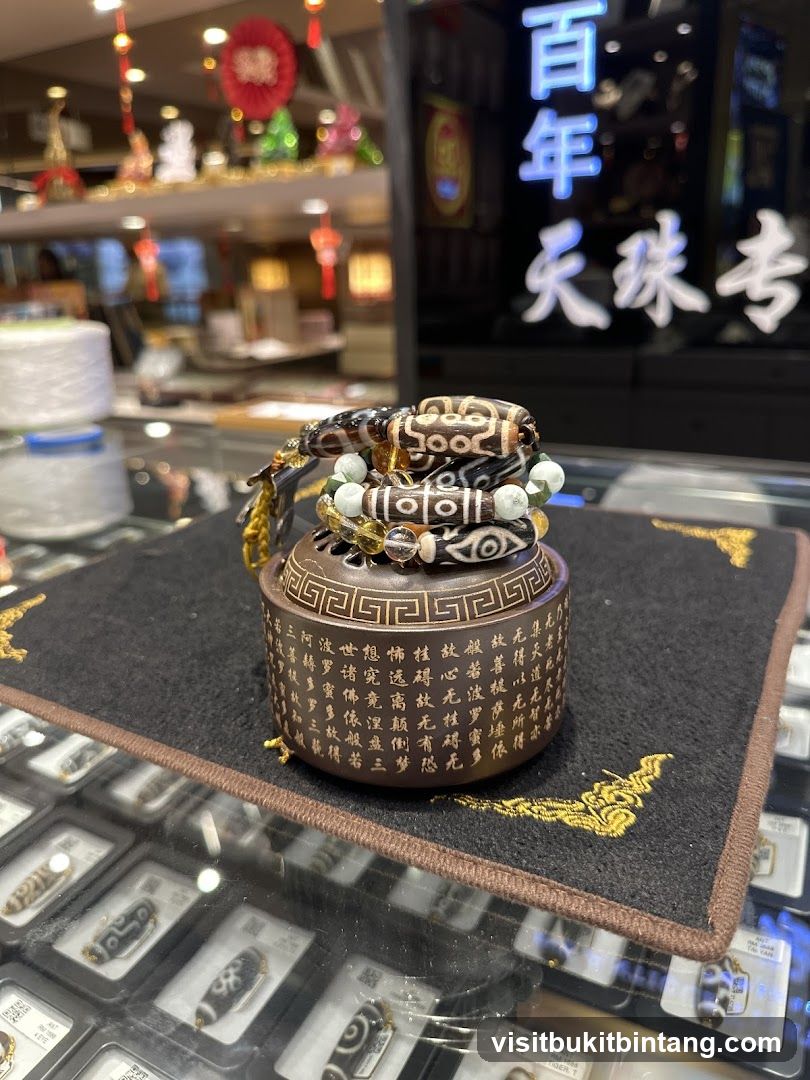 Tibetan Dzi Beads Display