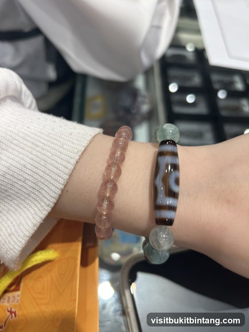 Bracelets on wrist