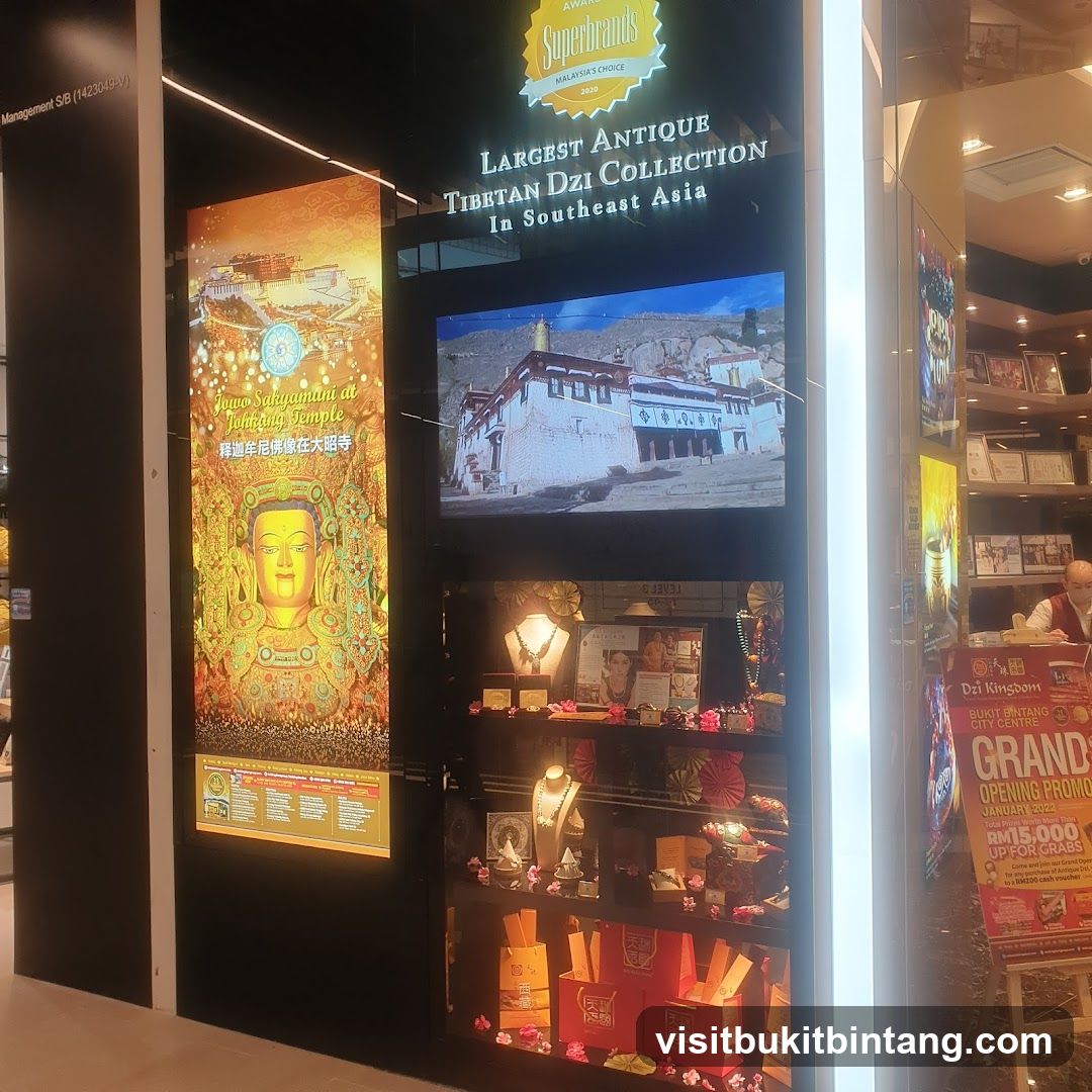 Tibetan Dzi Collection Display